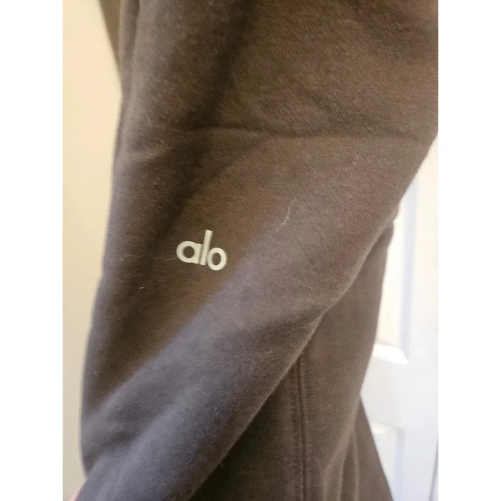 Alo Yoga Accolade Straight Leg Sweatpants Espresso Brown Lounge Pants Womens
